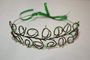 Hair jewelry. Hair band "Green fresh"