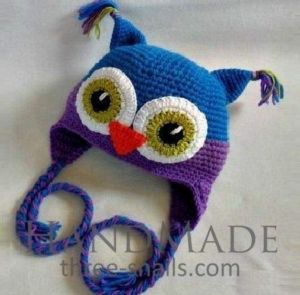 Handmade children hat "Owl"