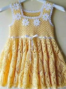 Handmade crocheted dress "Daisy"