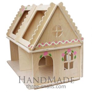 Handmade doll house "Two-story cottage"