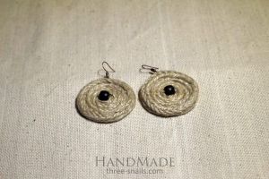 Handmade earrings "Coffee"