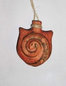Handmade Musical Instrument. Ocarina «Tripoli snakes»