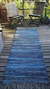 Handmade outdoor runner rug