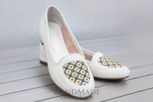 Handmade shoes «White Pearl»