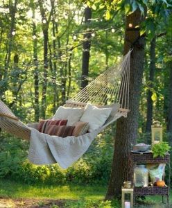 Handmade tree hammock