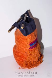 Handmade velvet bag "Violet"