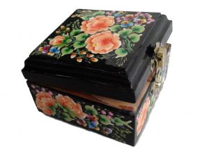 Handmade wooden box "Spring flowers"