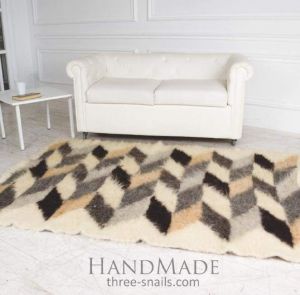 Handmade wool carpet "Stylish Geometry"