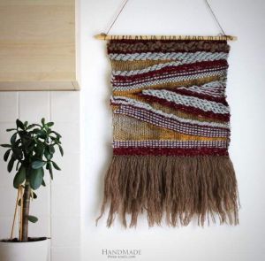 Handwoven wall hanging "Hippie style"