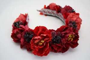 Headbands with flowers "Wood berry"