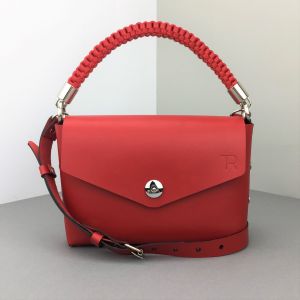Red leather mini bag