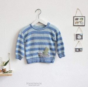 Infant sweatshirts "Blue stripes"