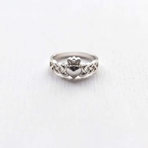 Irish Celtic knot ring for her "Claddagh ring"