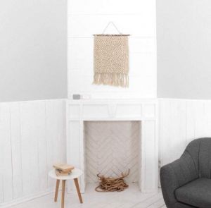Ivory woven wall hanging