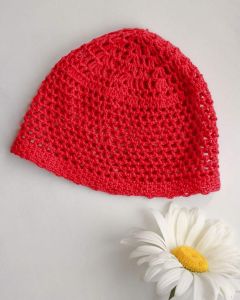 Kids crochet hats "Little Red Riding Hood" 