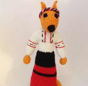 Knitted animals "Fox"