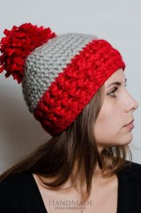 Knitted hat "Red hat"