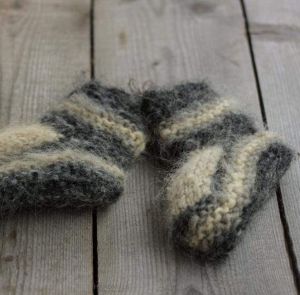 Knitted teenager boots "Woolly"