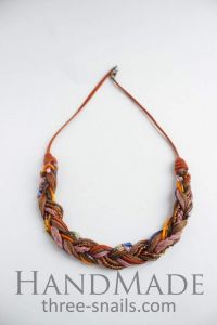 Lace necklace «Autumn Melody»