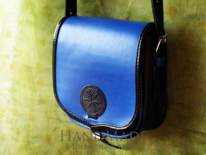 Leather Bag «Forget-me-not»