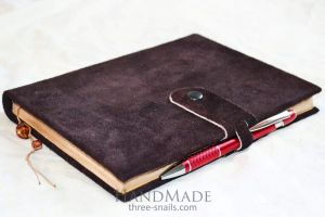 Leather bound notebook "Caramel"