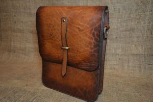 Leather briefcase for men "Casual way"