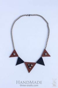 Leather Necklace "Punk Diva"