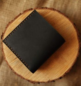 Leather wallet "Dark jazz"