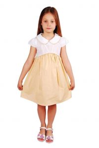 Little girls dress "Yellow elegance"