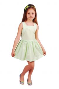 Little girls fancy dress "Green summer" 