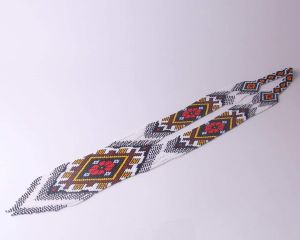 Long seed bead necklace "Bright gerdan"