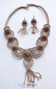Macrame fashion necklace "Amelie"