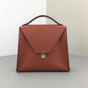 Brown leather crossbody bag