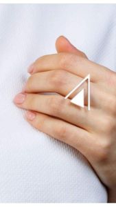 Modern triangle ring