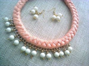 Necklaces and earrings sets "Pearl"