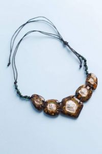 Necklaces for women "Ceramic piece"