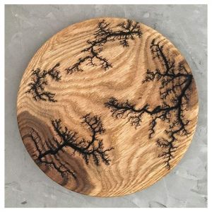 Oak wood plate