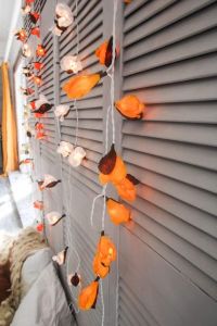 Orange flower lanterns