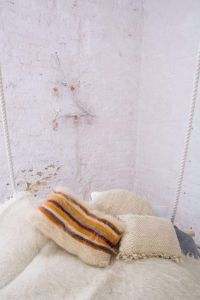 Organic wool pillow "Multicoloured dreams" 