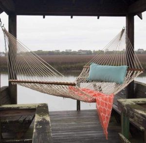 Outdoor rope hammock