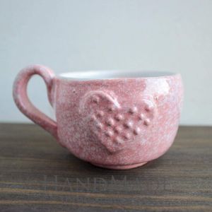 Pink ceramic cup "Sweet"