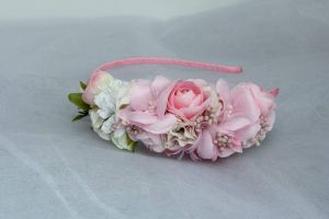 Pink flower hair accessory "Pink meadow"