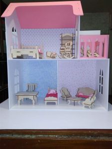 Plywood house for dolls "Dream home"