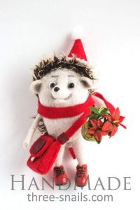 Popular Christmas toys "Hedgehog with flower" 