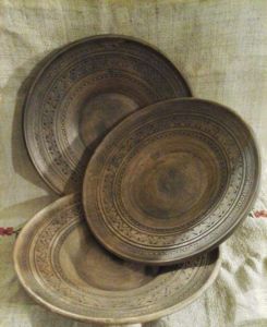 Pottery bowl  “Hollyhock”