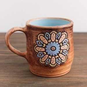 Pottery cups "Flower" 