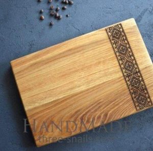 Rectangular wood cutting board