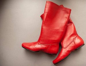 Red dance boots