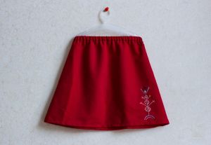 Red skirt for girls "Tree of Life"