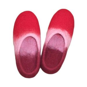 Red slippers for women